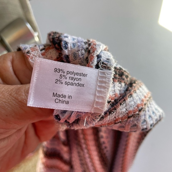 Lane Bryant White and Brown Cowl Neck Sweater - Picture 5 of 6